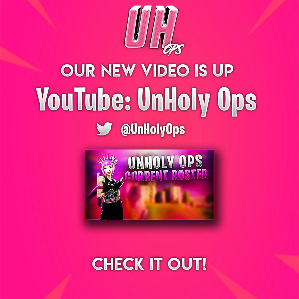 UnHolyShooter's tweet photo. New @UnholyOps Video Is Up Check It Out π₯ - https://t.co/25BdH4Mun7 #fortnitely #fortnite #fortnitestreamer #fortnitewin #fortnitememes #fortnitevbucks #fortnitegame #fortnitebattleroyale #fortniteclips #ninja #myth #TFUE #fortnitenews #fortnitetoday #fortniteshop #UnHolyOps https://t.co/yvSbLx8Itp