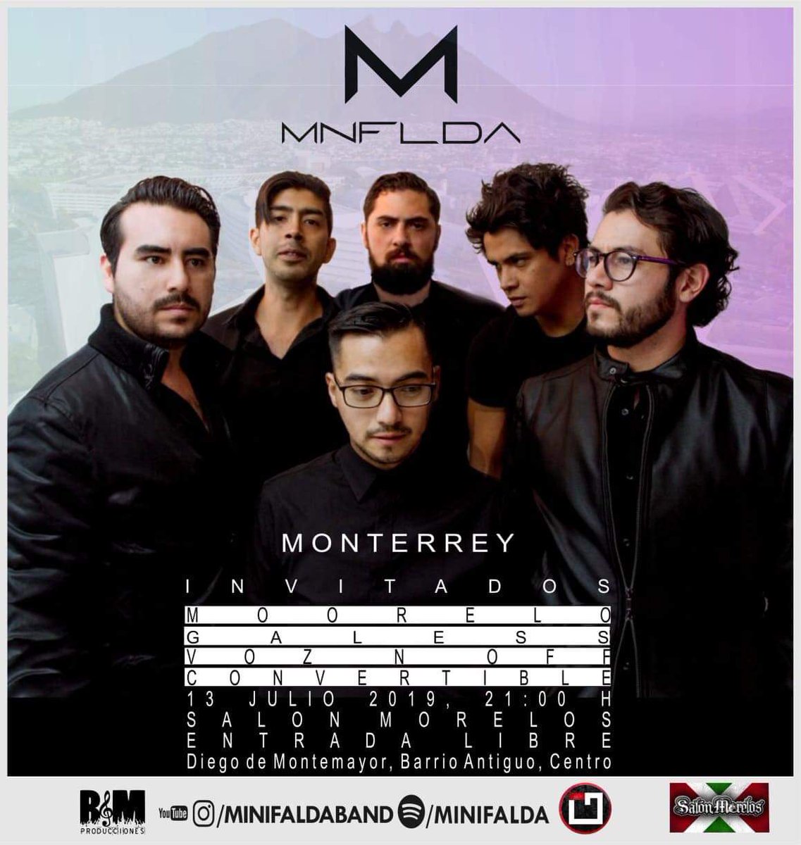 Difuzionate's tweet photo. #Monterrey!

@minifaldaband vendrá a la Sultana de Norte el sábado 13 de Julio a @SalonMorelos &amp; no te los puedes perder, la entrada es libreeee😍🙆🏻‍♀️.

Desde las 9pm abrirán las bandas @Moorelo_Oficial, #Galess, #VozEnOff &amp; #Convertible 😏.

#Difuzionate! https://t.co/5m24d10ld5