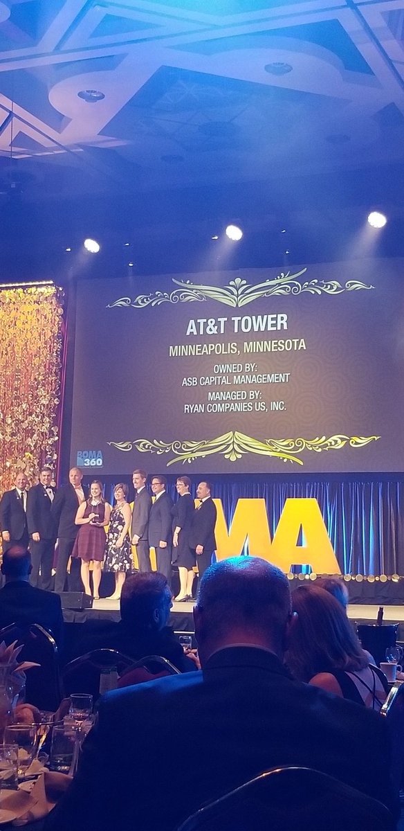 Congratulations to AT&T Tower (@bomampls) - 2019 500,000 to 1 Million Square Ft Building of the Year! @BOMAConference #BOMA2019