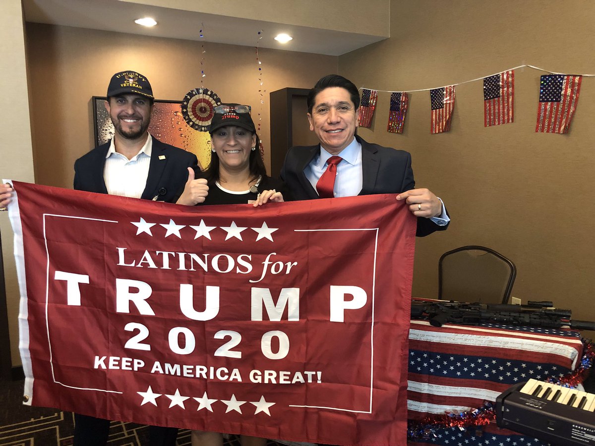 RaulReyesJr's tweet photo. @realDonaldTrump Latino coalition GREAT! Houston-Met w/visionary leaders @LatinosforTrump @VeteransforDonaldTrump Bianca Gracia, Joshua Macias, Duke Machado & Nilda Salado. Partnerships to #KTR #KAG #TRUMP2020 #Vote4Raul #Raul4Congress #TexasSecure #TexasProsperous #TexasStrong https://t.co/HYxH9cWwf5
