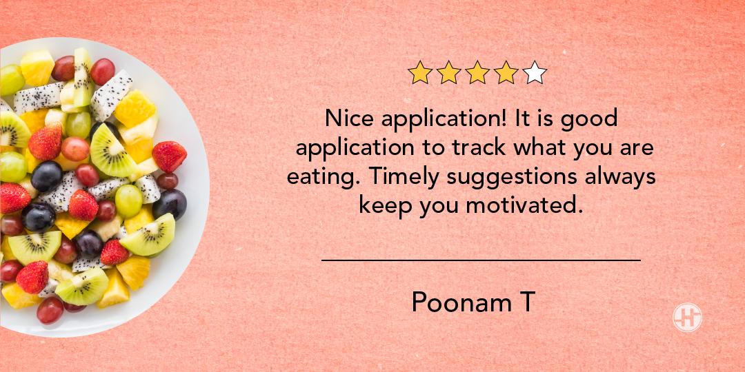healthifyme's tweet image. Poonam, your words #KeepUsGoing 🙏 for the encouragement!
✨Experience HealthifyMe, experience healthy living, click 👉bit.ly/2W1iB09
.
.
#HealthifyMe #HealthifyMeApp #ClientTestimonial #UsersSpeak #Reviews #HappyClients