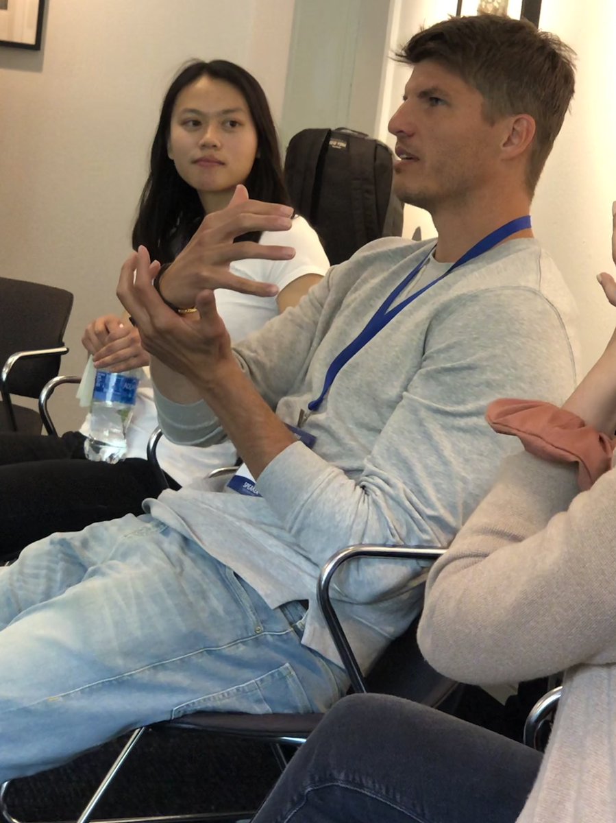 Lrlewisxu's tweet photo. Artist/writer Edmund de Waal interviewed by The New Yorker’s Adam Gopnick; Kyle Korver of the Utah Jazz; Tara Westover, author of Educated; Memoirists Richard Blanco, Dani Shapiro, and Kaise Laymon #bezosscholars #aspenideas https://t.co/rvFcsnVrqQ