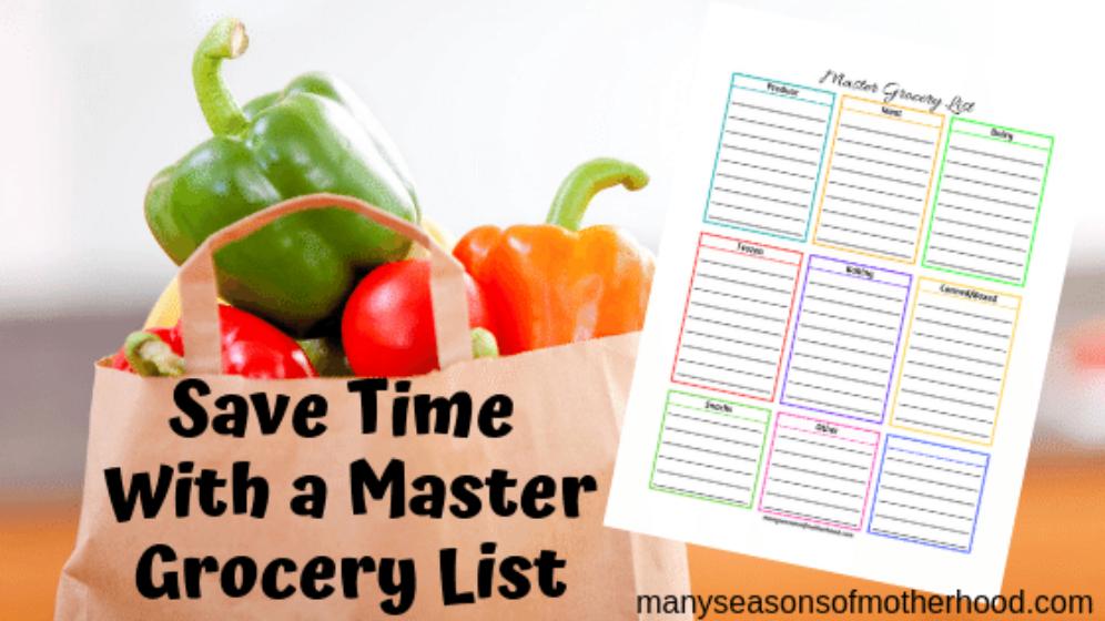 MSOM_Blog4Moms's tweet image. Use a simplified master grocery list to save time and money. Getting organized when it comes to meal planning will help you be prepared for the busy seasons of family life. #familylife #mealplanning #savetime #homeschoolmom buff.ly/2KD13FP