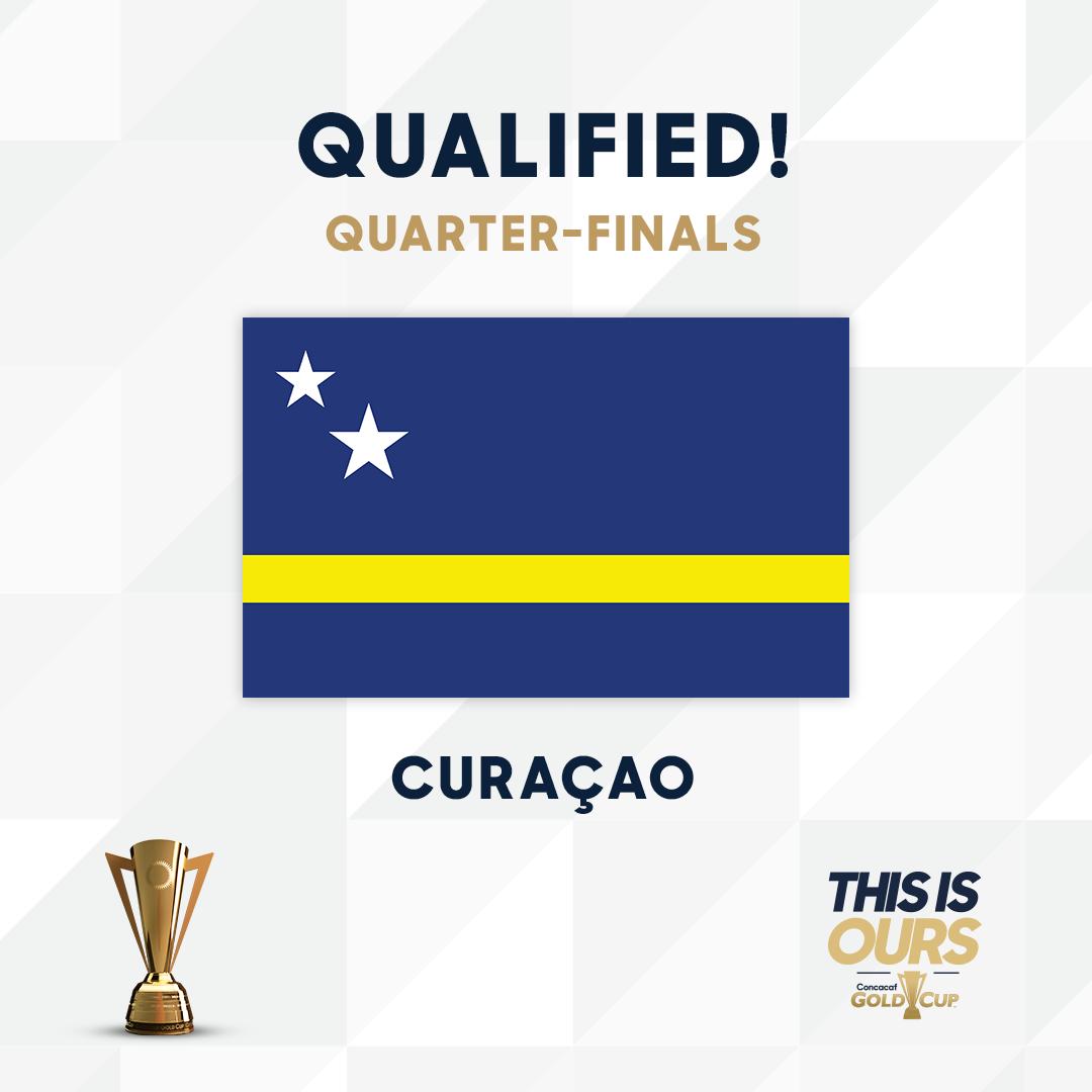 History!!! In their second #GoldCup participation Curaçao 🇨🇼 has qualified to the quarter finals!

<a href="/CuracaoFutbol/">Curaçao Football</a> #GoldCup2019 #ThisIsOurs