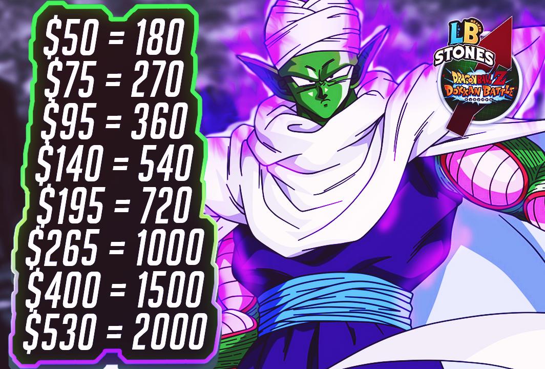 LBStones's tweet photo. Okay everyone, now that the Heroes banner is out on JP we are offering 20% off JP Dokkan! The prices will update tomorrow but feel free to order now and simply send us 20% less than the current price! 

So 20% off these prices below! https://t.co/7C6pxkvFXD