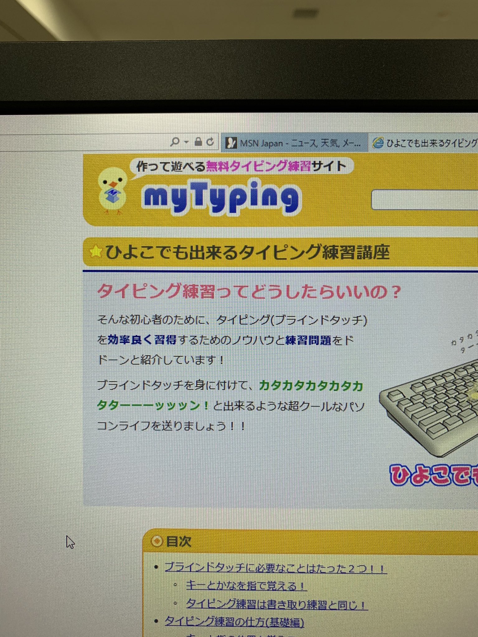 疋田 佳祐 V Twitter 人間 おれ はできないひよこでもできるタイピング 総まとめ