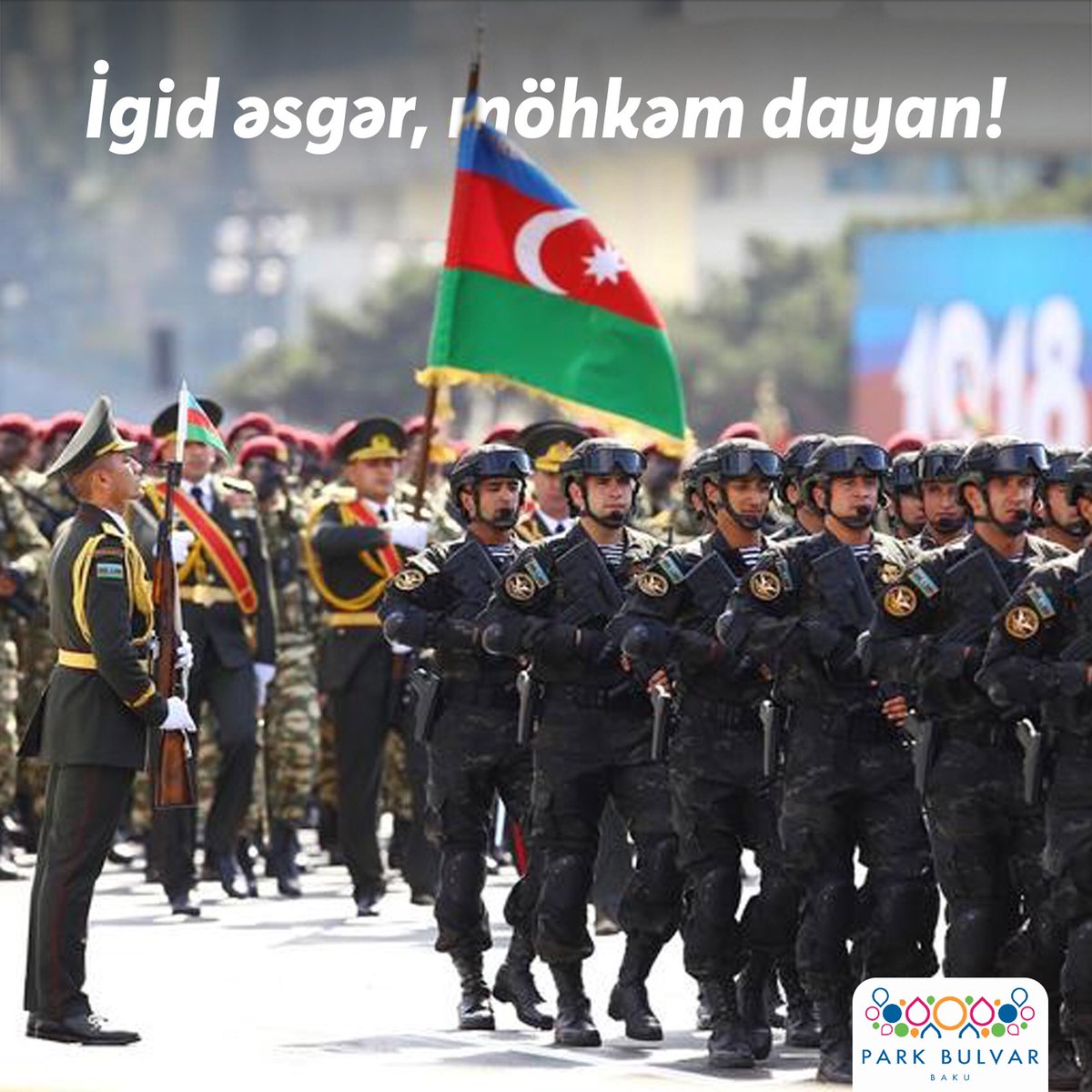 Azərbaycanın şanlı ordusu 101 yaşındadır. Ordumuza əbədi və sarsılmaz qüvvət arzulayırıq. 🇦🇿