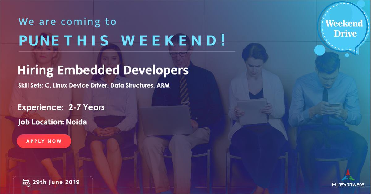 PureSoftware's tweet image. Are you able to opensource the code with strong analytical & debugging skills? we’d love to hire you!
Apply here: lnkd.in/fjCJkYj
#EmbeddedDeveloper #Embedded #WeekendDrive #NoidaJobs #Career #Hiring #Jobs #PuneDrive #WednesdayWisdom #WednesdayMotivation