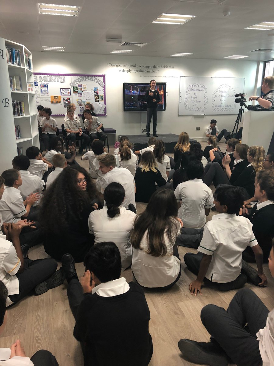 desclibrary's tweet photo. The final day of Shakespeare by Heart today! What an amazing year group. Such a hard job for the judges. Well done to all Year 7 students. https://t.co/Vry9yddfBD