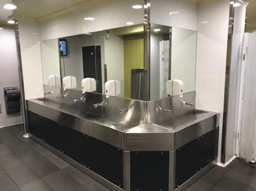 opiegroup's tweet photo. New stainless steel wash-troughs installed in the restrooms at Central Station, Sydney
#jobshop #sheetmetal #welding #sheetmetalfab #fabshop #metalfab #machining #precisionsheetmetal #fabporn #Fabrication #metalforming #engineering #lasercutting #Precisionmetalfab https://t.co/k0Tj9XcyoK