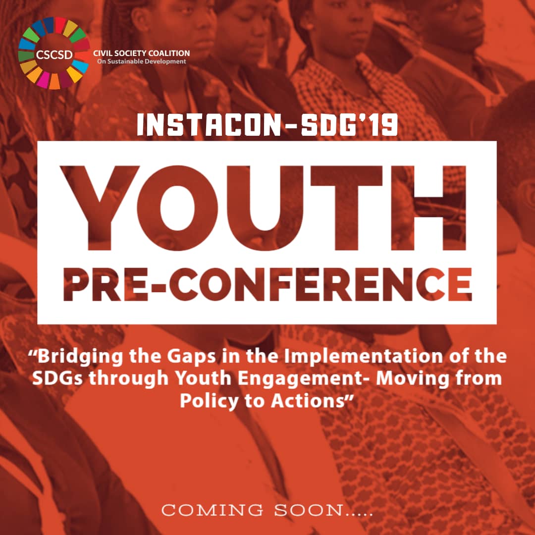 StrongAdvocacy's tweet photo. #INSTACON - #SDG2019 - Youth Pre-conference coming soon... https://t.co/yX718hjbmP