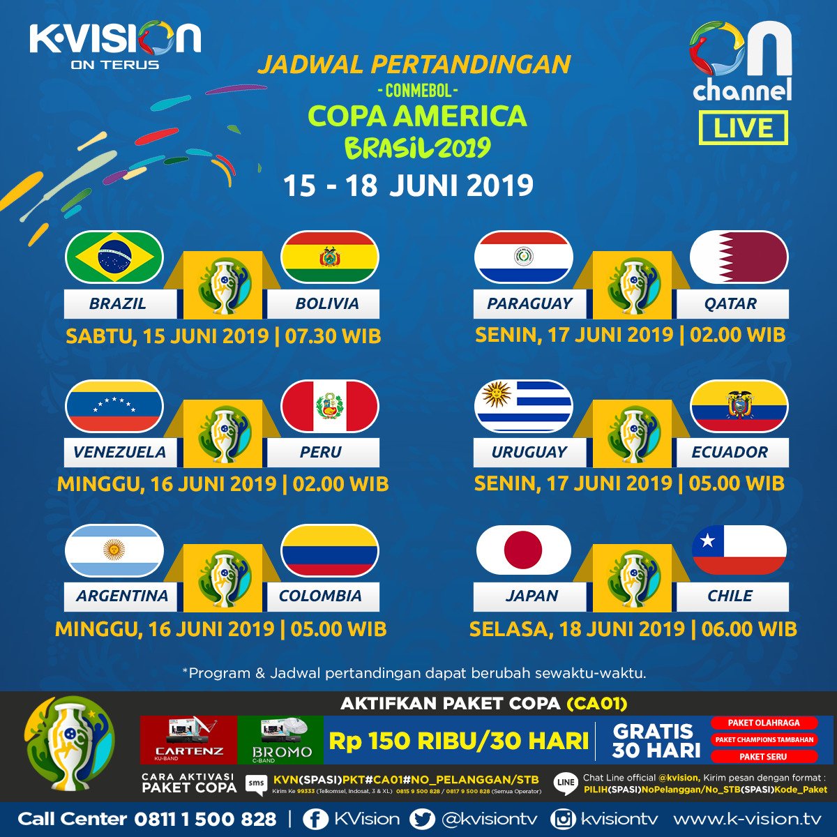 Jadwal copa amerika