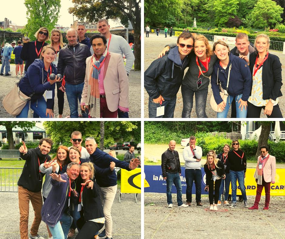IBgraf_IBlux's tweet photo. Le week-end dernier, notre équipe a participé à la 23e édition du Trophée de #Pétanque des personnalités et des décideurs à #Spa. Reconnaîtrez-vous les personnalités belges présentes sur nos photos ? #ibgraf https://t.co/65xktBjQry
