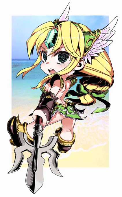 聖剣伝説3のリース描いたり。リメイクが楽しみ過ぎる…
当時はほんと何周もしてクリアしてた 