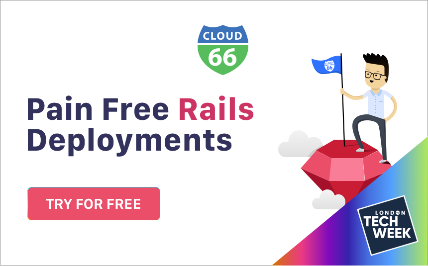cloud66's tweet image. Build, Deploy &amp;amp; Maintain Your Rails Applications on any cloud or server. bit.ly/2ZgSljO #LondonTechWeek #LTW #LNDTechWeek #Rails #RubyOnRails