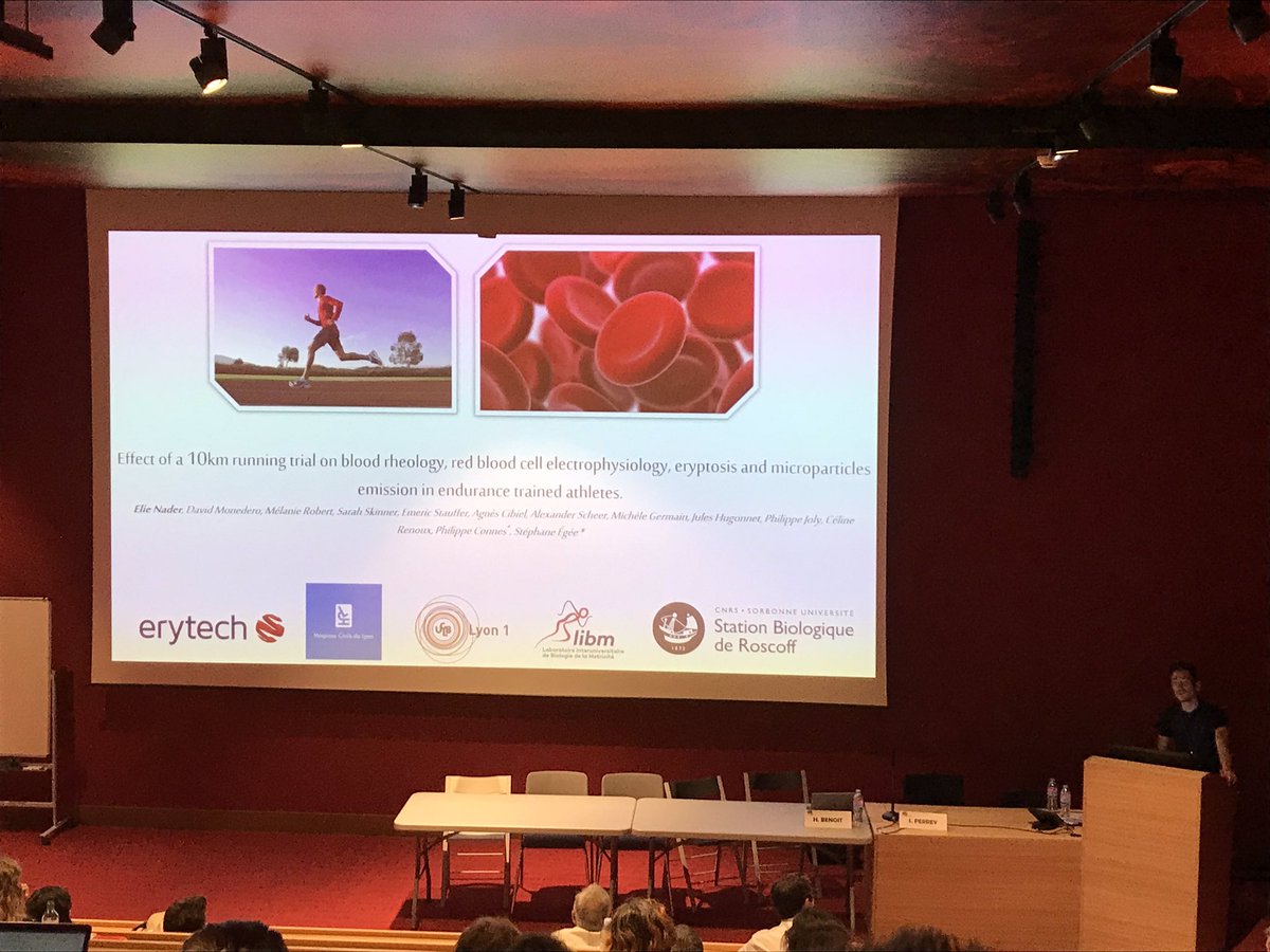 david_hupin's tweet image. Très belle présentation sur #exercice et #rhéologie par l’équipe de @UniversiteLyon du #LIBM au congrès de #physio2019 de l’@SocPhysBioInt 👏
