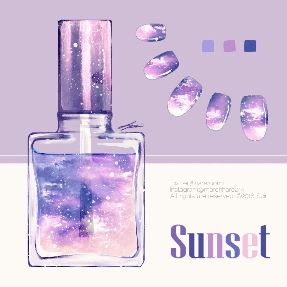 「SUNSET 」|Spin@3.25~26出版記念展/作品集2巻発売中のイラスト