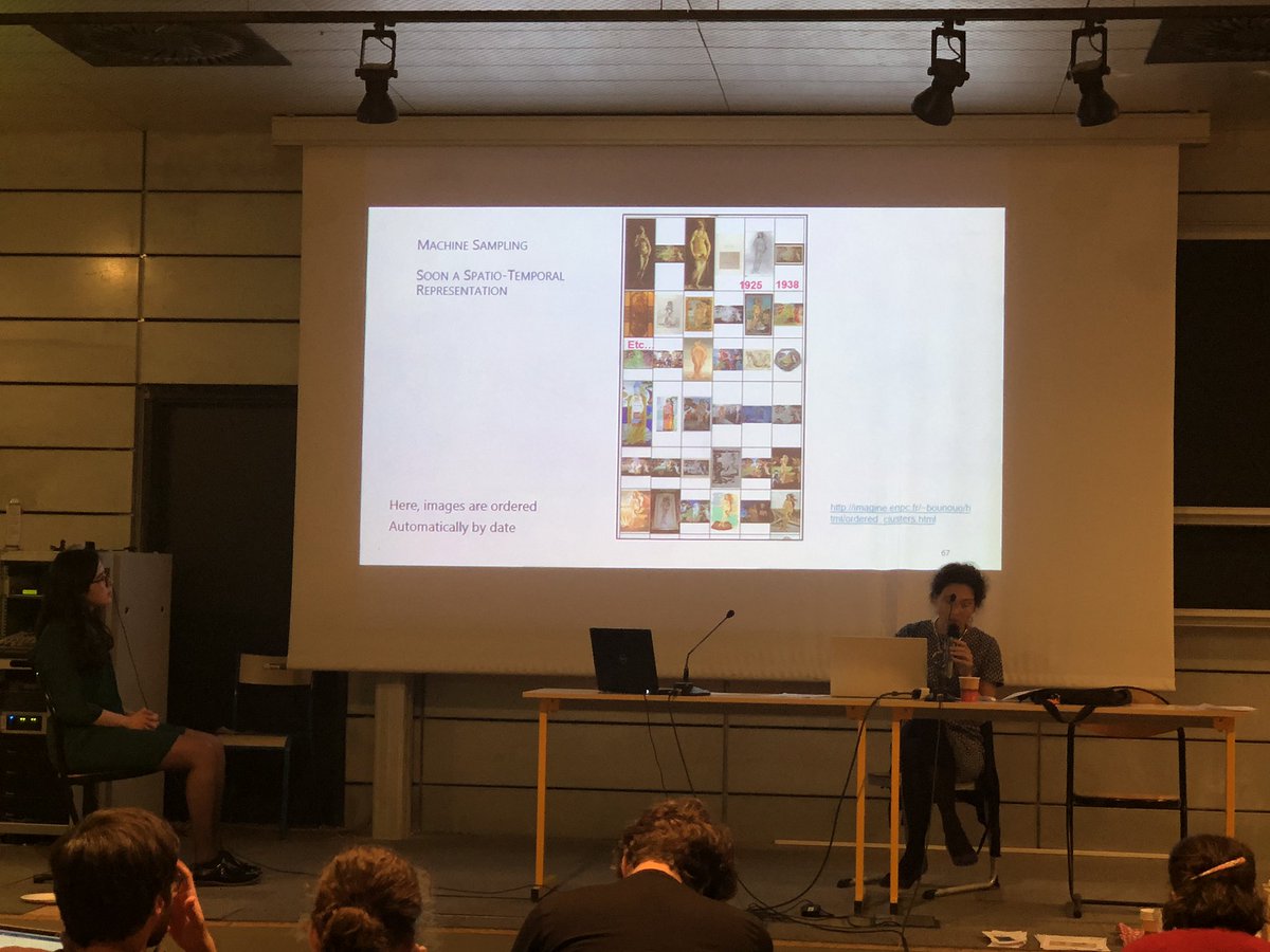 nolauren's tweet photo. Exploration of representations of Venus using a database from @bender_k to apply deep learning by @JoyeuxPrunel and Oumayma Bounou. Love the conversation about how this opens up questions about gender and visuality. #visualsemantics #distantviewing https://t.co/jlr9F9w0PY