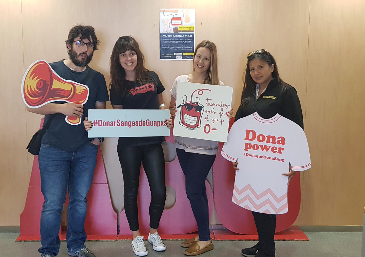 ssi_schaefer_es's tweet photo. Para celebrar el #DiaMundialDelDonanteDeSangre los empleados de @ssi_schaefer_es se han unido al @donarsang del Hospital de Bellvitge donando vida. Nosotros ya hemos donado… ¿Y tú?
#SangFluencer #SSISchaefer #SSISchaeferHealthMonth https://t.co/glMzpyhwAW