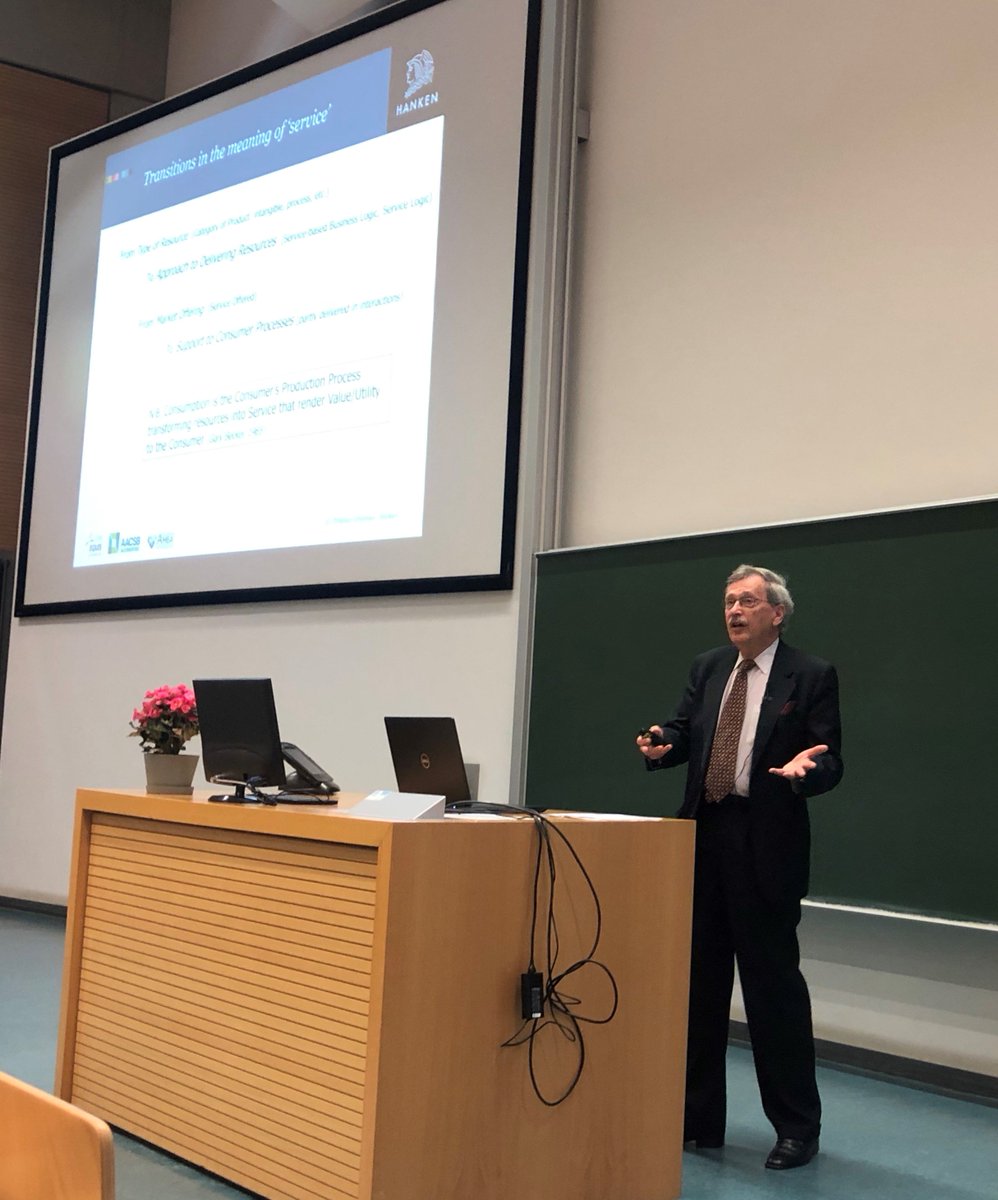 From #QUIS16 to #VHB2019: A very inspiring keynote from Christian Grönroos about "The Multi-Faceted Service Logic and Its Commercial Implications"