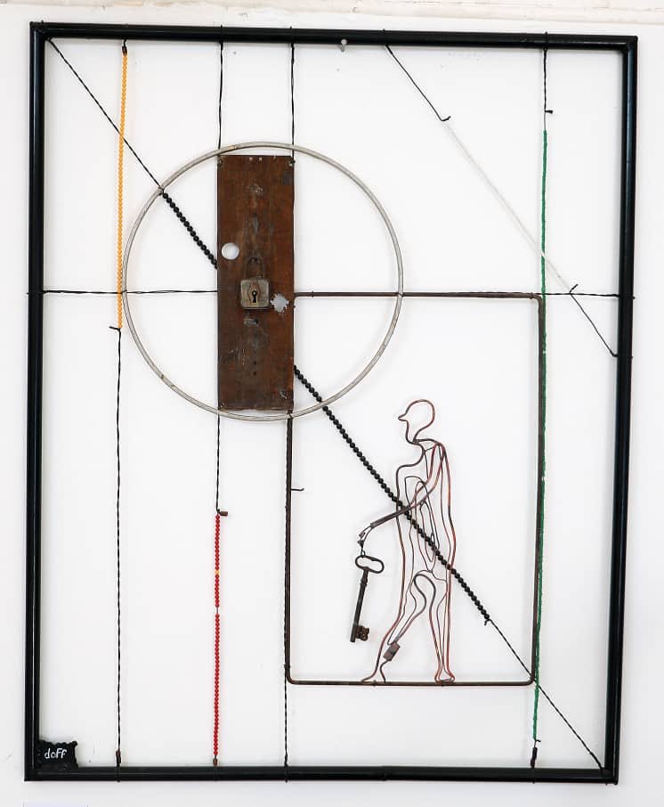 La Destinée 
Sculpture 
technique mixte 
Dimension:100x80cm
Doff 2019