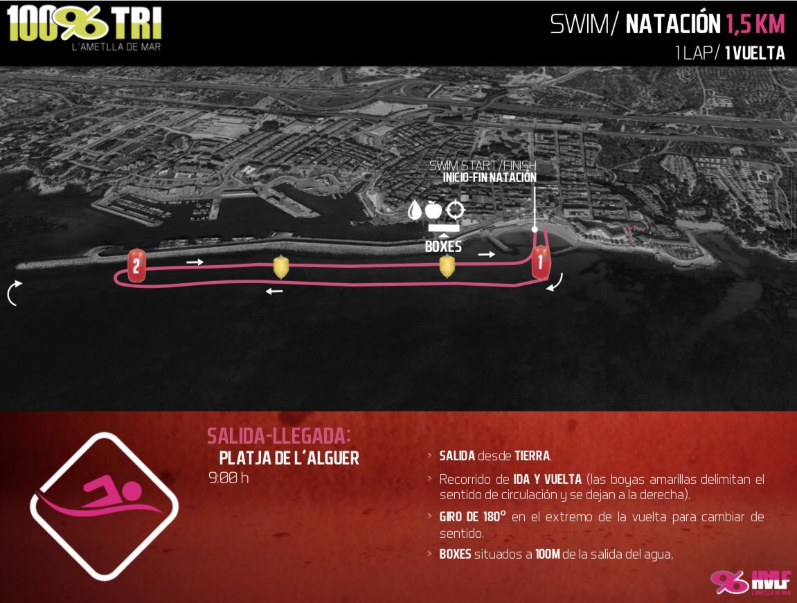 100x100Tri's tweet photo. Secror Swim #HalfAmetlla #100x100tri  #Copacatalana https://t.co/haQTwRtnXv