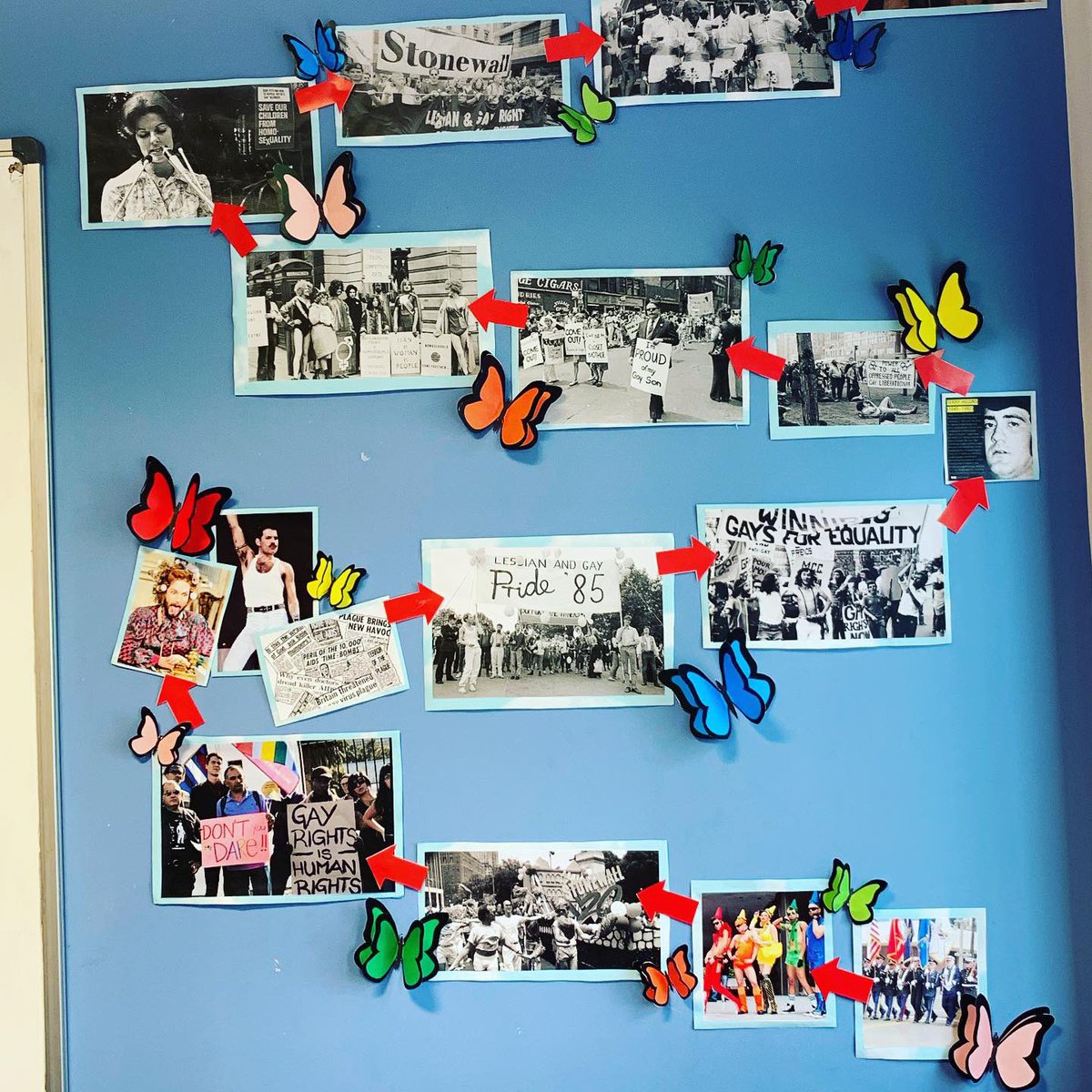 UnityLgbt's tweet photo. Gay History Picture Wall finished!! #instagay #lgbt #gaypride #unity #gaystagram #instagood #gaylife #gaylove #happy #blackpool #lgbtme #lgbtqia #lgbtqiaplus #bisexual #trans #transgender #homosexual #pansexual #nonbinary #asexual #agender #lgbtrights #bodypositive https://t.co/sUhCLiC1CB