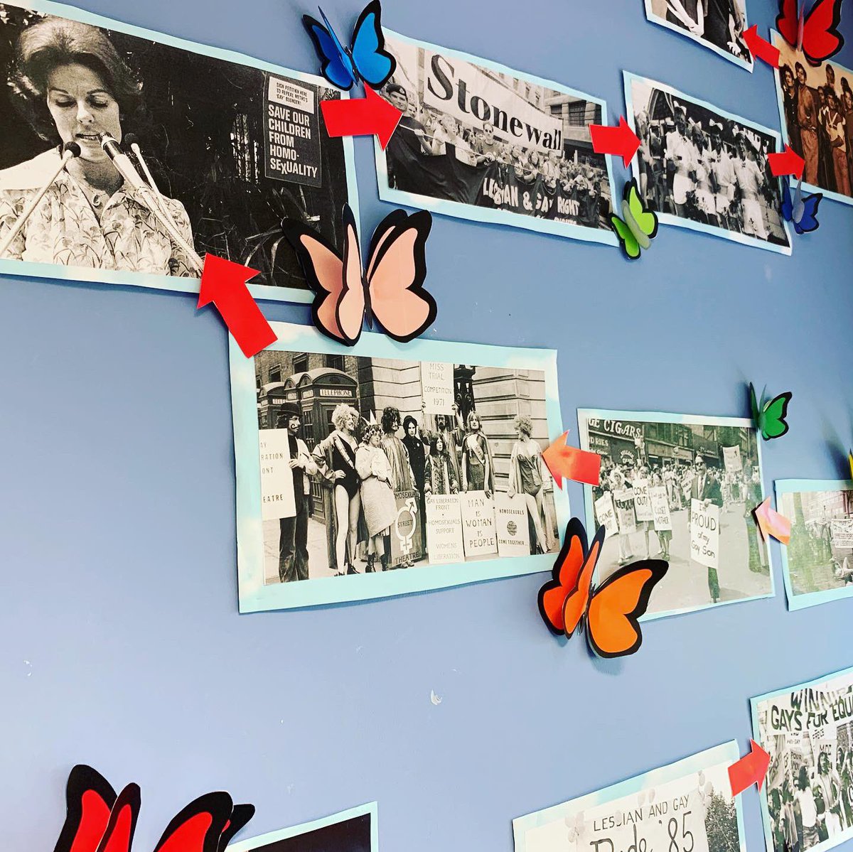 UnityLgbt's tweet photo. Gay History Picture Wall finished!! #instagay #lgbt #gaypride #unity #gaystagram #instagood #gaylife #gaylove #happy #blackpool #lgbtme #lgbtqia #lgbtqiaplus #bisexual #trans #transgender #homosexual #pansexual #nonbinary #asexual #agender #lgbtrights #bodypositive https://t.co/sUhCLiC1CB