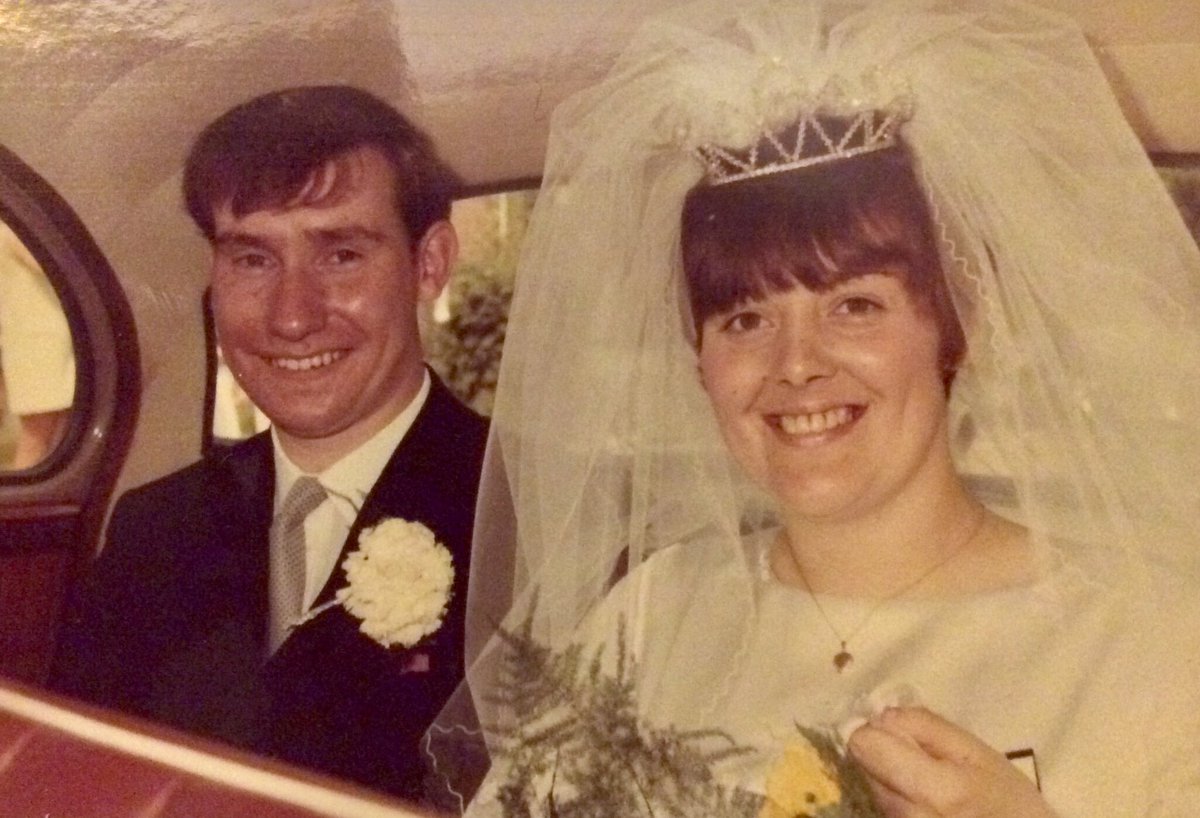 Harmudge's tweet photo. Happy 50th Wedding Anniversary to my amazing parents! 🥂🍾 #marriagegoals #rolemodels #fabparents https://t.co/KW8MJ7DzK2
