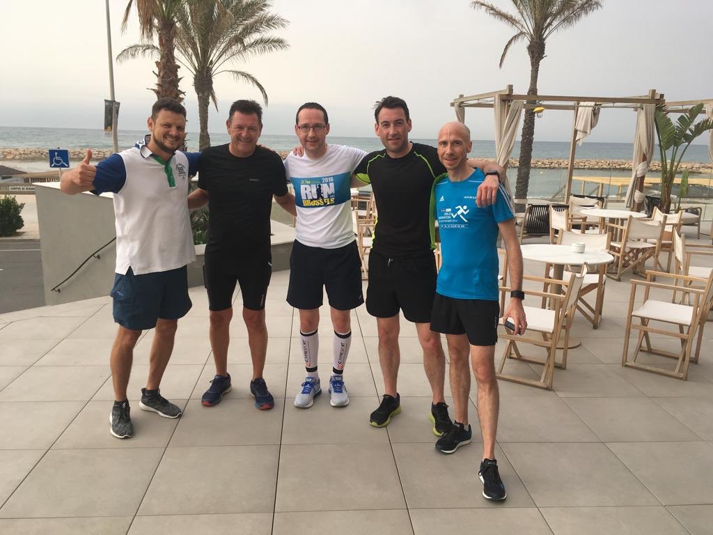 FeccEurope's tweet photo. 8k: mission accomplished! And now heading to breakfast before the catamaran tour from Sitges harbour. See you there! #Fecc2019 https://t.co/aneAtpHLDt