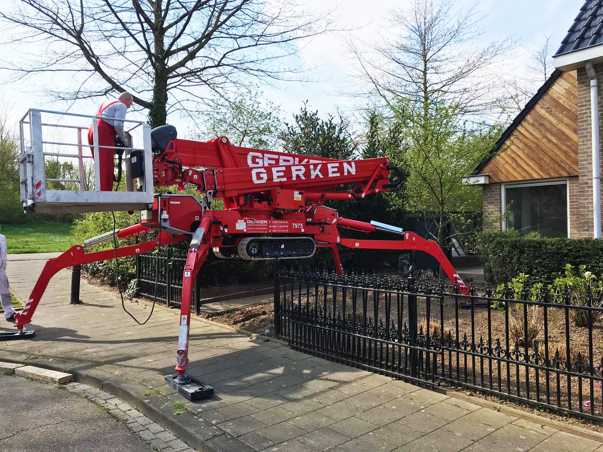 Even netjes neerzetten voor de klant, zodat hij gelijk kan gaan werken, service die niet vaak tegen komt.
