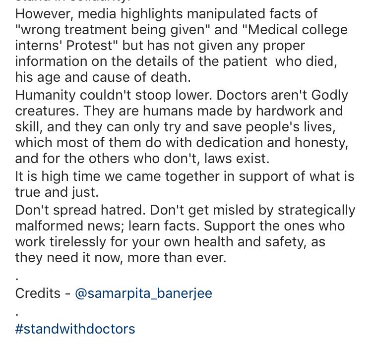 MsAnjaliB's tweet image. I have a family of doctors. My cousin sisters recently became doctors. My cousin brother is studying MBBS. I am scared to my gut for their life &amp;amp; safety. I love my country but this incident has left me feeling ashamed to be sharing India with these assholes. #standwithdoctors