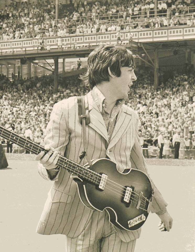 Paul McCartney 2nd Shea Stadium concert 1966 - The #Beatles