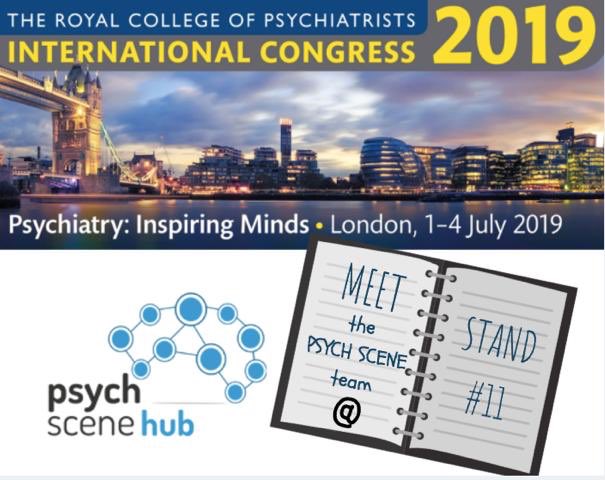 psycheureka's tweet photo. The Psych Scene Team will be at the #RCPsychIC2019 . Come and say hello and grab a copy of Brain🧠 food. Find out how 6000+ subscribers use the Hub for their psychiatry education. @sanilrege will be there to say Hi! https://t.co/QKKCI6lARy