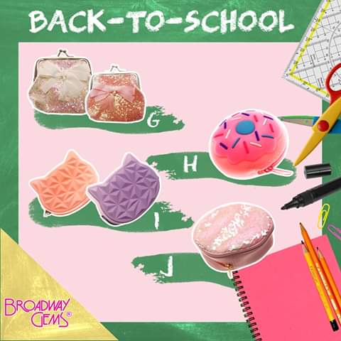 Let us help u finish organizing ur school stuffs w/these diff. trendy pouches w/many designs to choose from!

Item A: P249.75
Item B: P249.75
Item C: P299.75
Item D: P199.75
Item E: P199.75
Item F: P129.75 ea
Item G: P89.75 ea
Item H: P119.75
Item I: P109.75 ea
Item J: P299.75