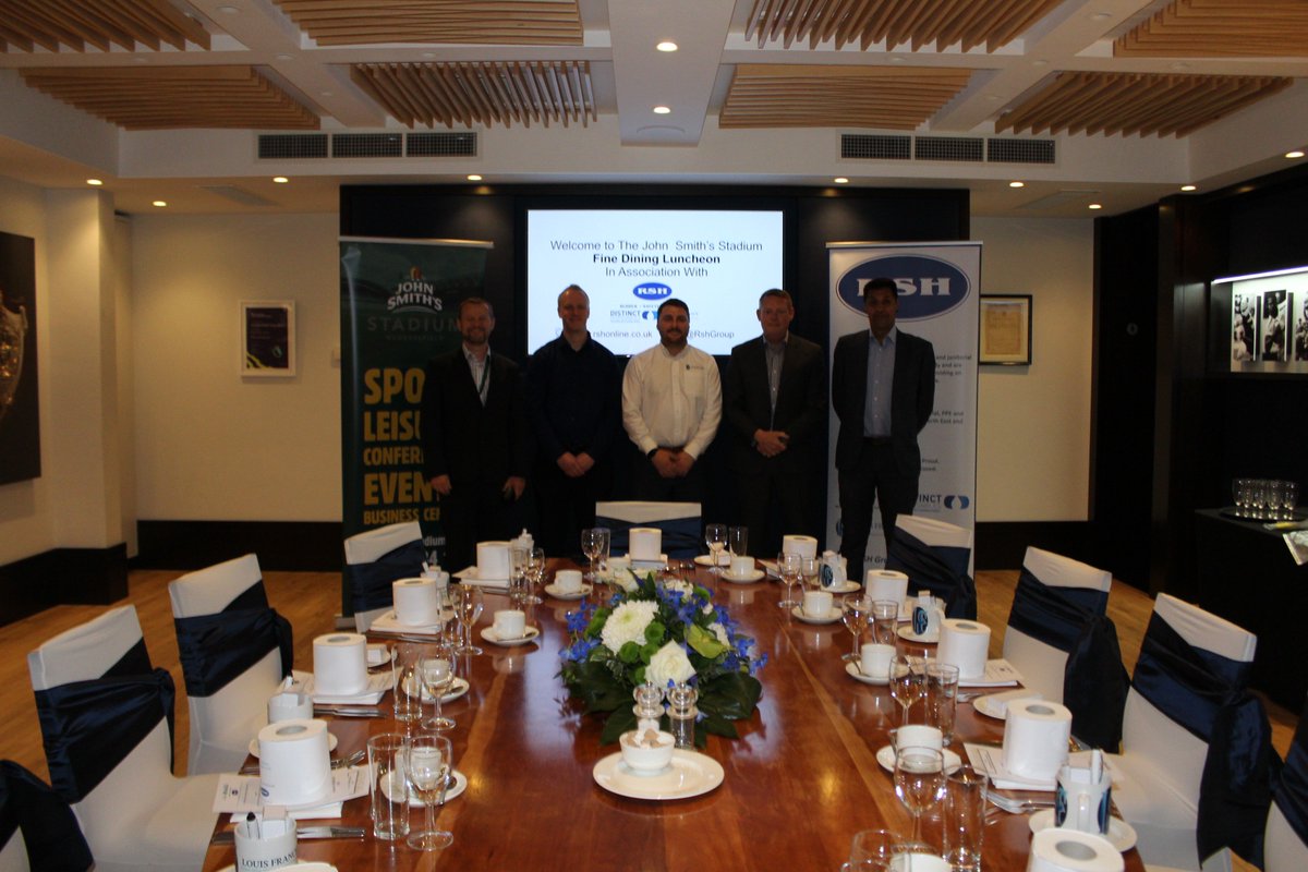 RshGroup's tweet photo. A few images from our fantastic fine dining event this week. Thank you to all that attended and to @johnsmithstadia for hosting! #kirklees #rsh #localbusiness https://t.co/RAtrZ8SIz4