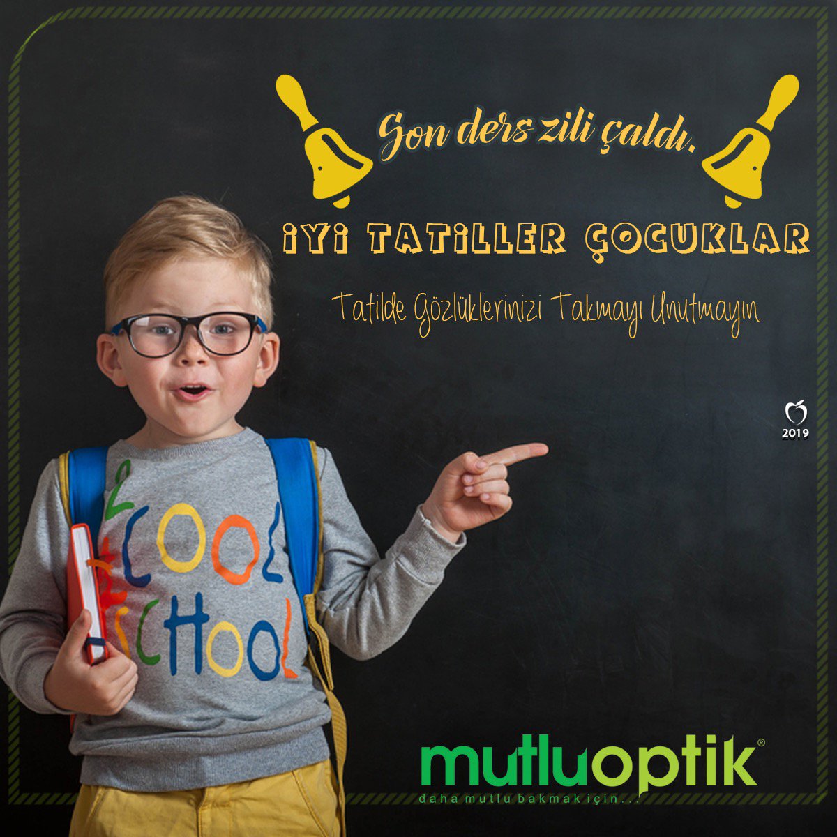 #Karne sevinci yaşayan tüm öğrencilerimizi kutluyor, iyi tatiller diliyoruz.

info@mutluoptik.com.tr
☎0352 222 75 99

#optik #gözlük #lens #KayseriForum #Kayseri #sağlık #gözsağlığı #summer #sunglasses #new #season #model #eyewear #fashion #photography #yaz #karnegünü #yaztatili