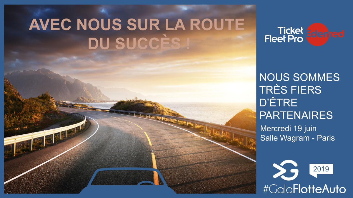 EdenredFrance's tweet photo. Retrouvez #TicketFleetPro au #GalaFlotteAuto le 19 juin. Nos experts #mobilité seront présents pour discuter de l'optimisation du #TCO et de la simplification des déplacements avec tous les professionnels du secteur.
https://t.co/GXr1RzeIbI #ParcAuto #FlotteAuto https://t.co/2MLVJyVdgw
