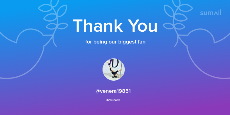 PRubarth's tweet photo. Our biggest fans this week: venera19851. Thank you! via https://t.co/VenSbHWQzk https://t.co/geV0o5yKpu