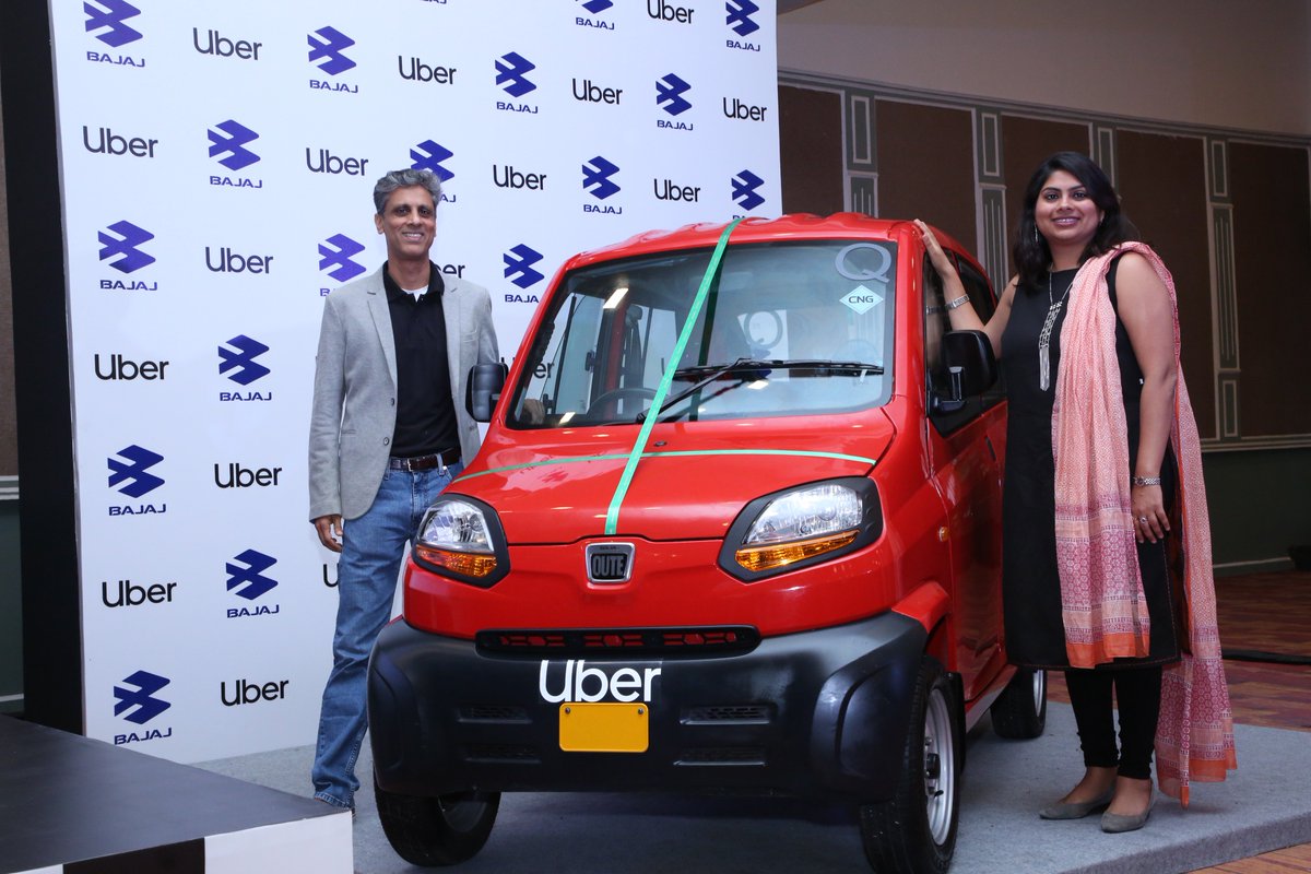 plus530's tweet photo. Uber partners with Bajaj to launch Bajaj Qute on UberXS in Bengaluru - An affordable and smart solution for urban commuting
https://t.co/RiPEi4NODj #UberXS #BajajQute https://t.co/xxEI87YcSC