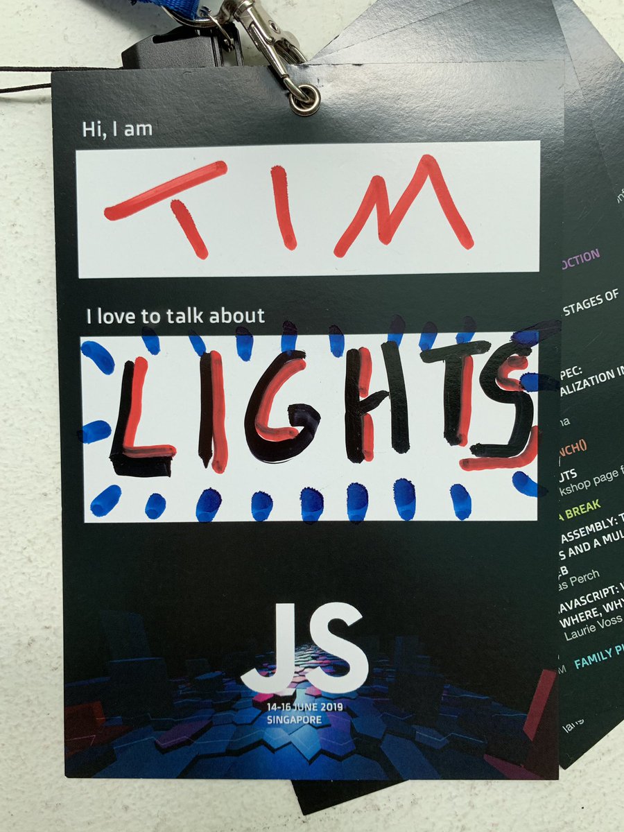 Are you into lights and attend <a href="/jsconfasia/">JSConf.Asia</a>? Let’s talk!