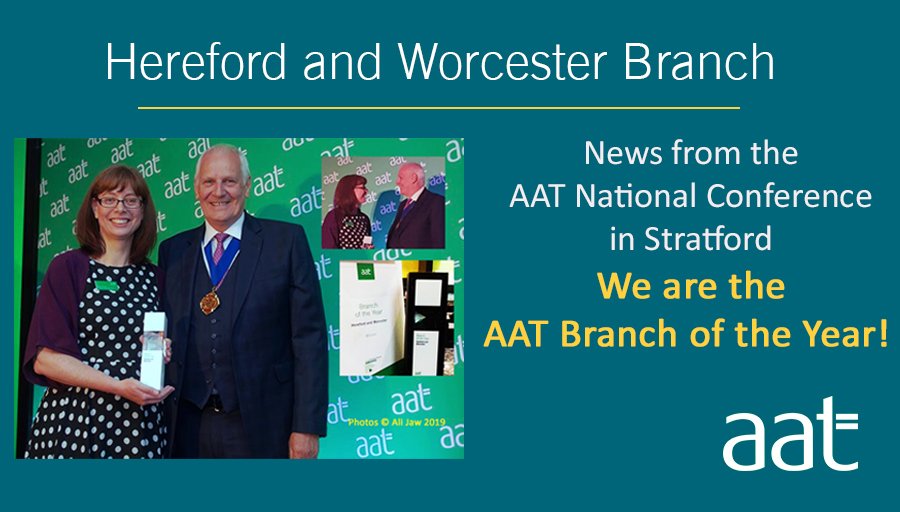 AAT National Conference news!
AAT Branch of the Year Award winners: Hereford &amp;Worcester Branch!
Congratulations to all of our Committee for creating such an incredible team spirit!
Thank you to our Members for supporting us by enjoying our events.
Photos © Ali Jaw 2019 <a href="/YourAAT/">AAT</a>