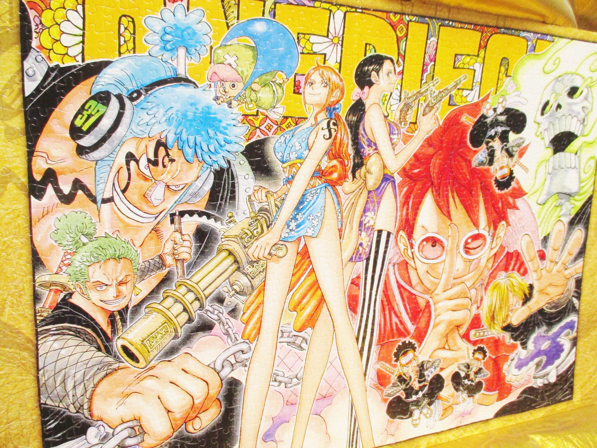 One Piece 麦わらストアあべの店 新商品 原画商品 One Piece ジグソーパズル1000ピース 麦わら忍法帖 3 500円 税 好評発売中 麦わらストア Onepiece