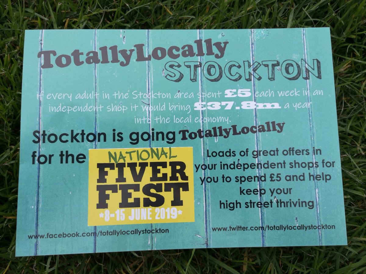 LocallyStockton's tweet photo. It’s the final two days of 🔥Fiver Fever!🔥 please use this week to support some of the awesome independent shops in Stockton #TotallyLocally #totallylocallystockton #stocktonshops #FiverFest #fiverfeststockton #independentshops https://t.co/ev5wxZ3SRF