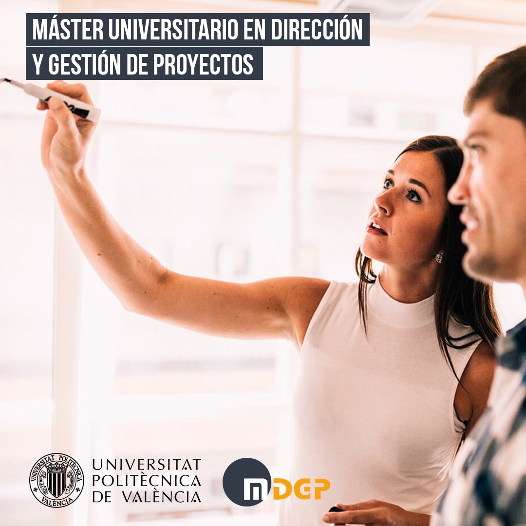 MUDGP_UPV's tweet photo. ÚLTIMO DÍA‼️
Si piensas matricularte en el Máster Universitario en Dirección y Gestión de Proyectos debes preinscribirte HOY. 
↪️https://t.co/Cd8EbPDkAa https://t.co/VBBfoJLEWn