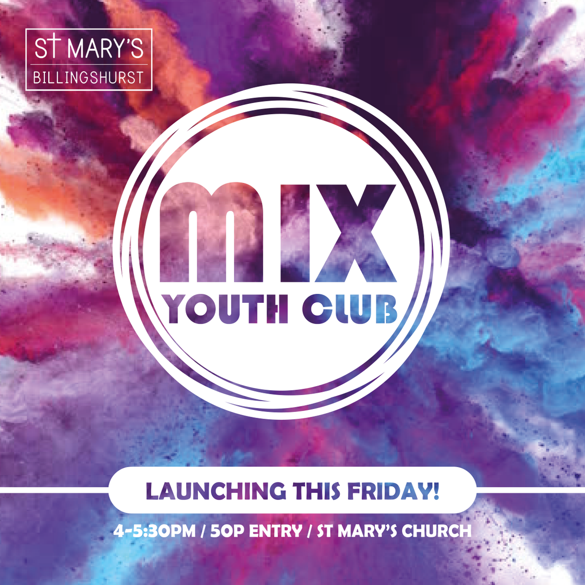SMYouthWork's tweet photo. LAUNCHING TODAY!

4-5:30pm | 50p Entry | School years 6 -11 | St Mary’s Room, Billingshurst

#YouthClub #Billingshurst https://t.co/qZkQt0yS1O