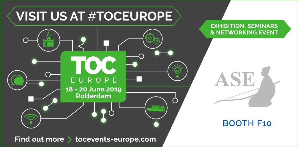 ASE_GmbH's tweet image. After a successful Transport Logistic 2019 we are ready for the next trade fair for #TerminalOperator. Visit us at #TOCeurope19 in Rotterdam and inform yourself about #Numbercheck, our #OCRGate for transport &amp;amp; logistics. See you in Rotterdam on 18th - 20th of June 2019.