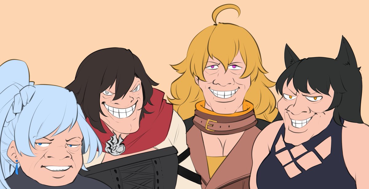 lulu_chan92's tweet photo. me and the gurls after snorting too much Dust @OfficialRWBY #RWBY https://t.co/4HM5SeT3fi