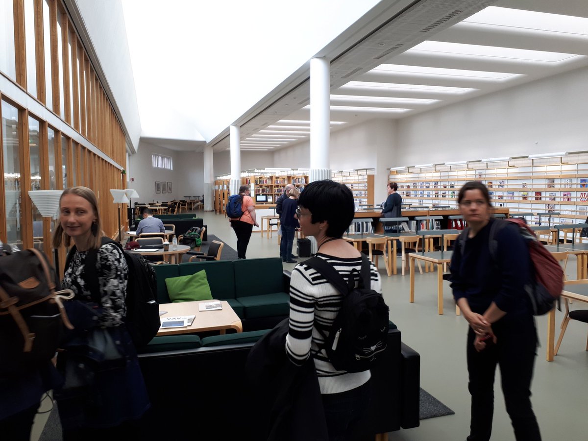 HULib's tweet photo. Checking out the architecture of Aalto. #ISEWLib https://t.co/Ym0yi43ZM8