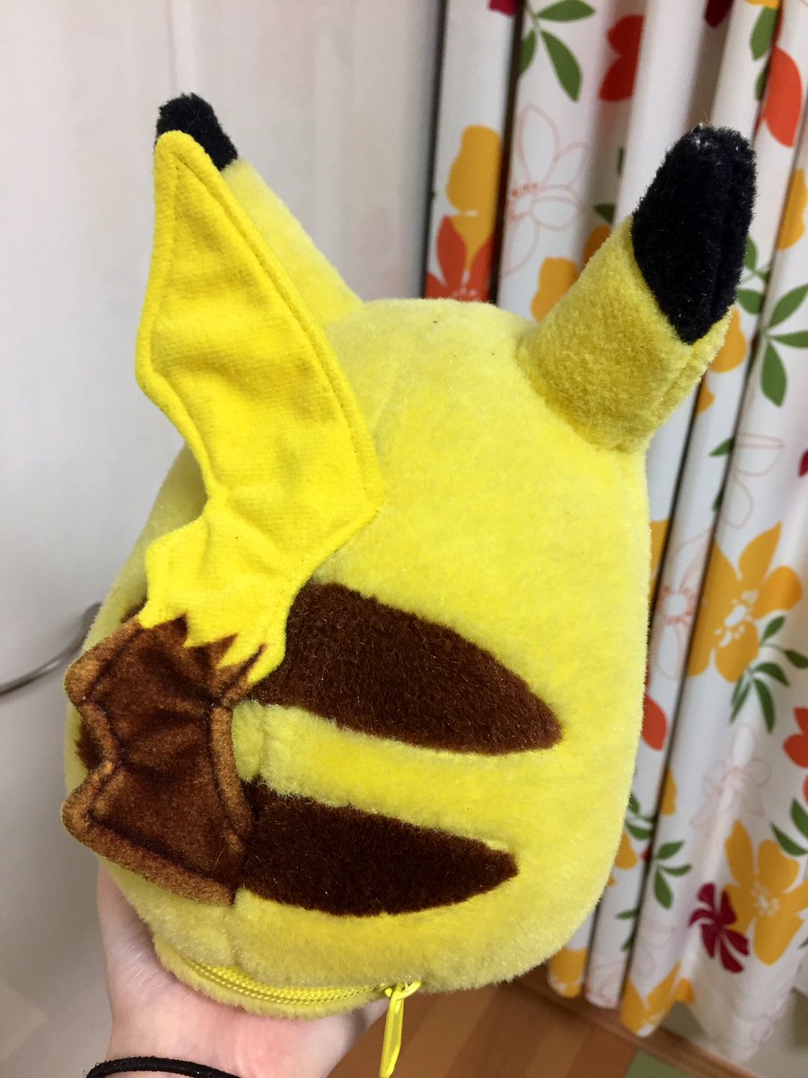 みんなが名探偵ピカチュウのぬいぐるみを載せる中で、約20年前に購入
